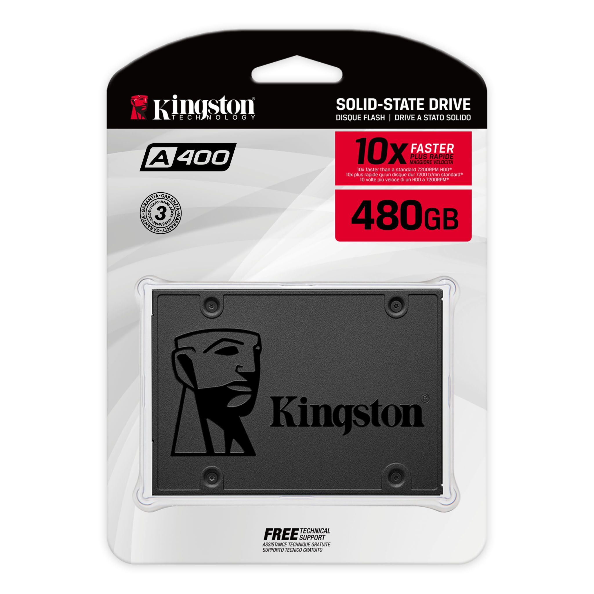 Kingston A400 SSD 480GB 2.5-inch Sata Internal Solid State Drive