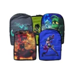 Generic Printed 15.6" Laptop Backpack Bag, Black (New)